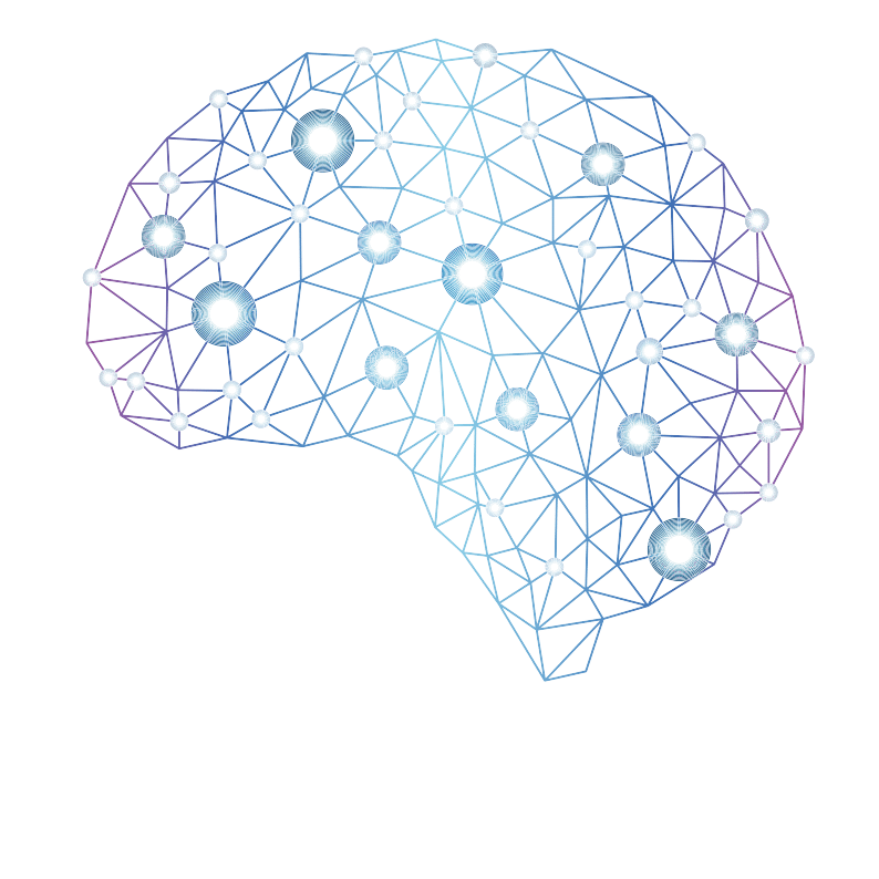 Brain shaped from graph.